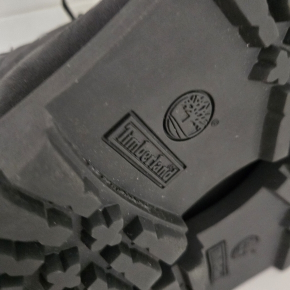 Timberland Toddler Premium 6" Black Leather Lace-Up Ankle Boots Hiking Combat 11 - Picture 7 of 8